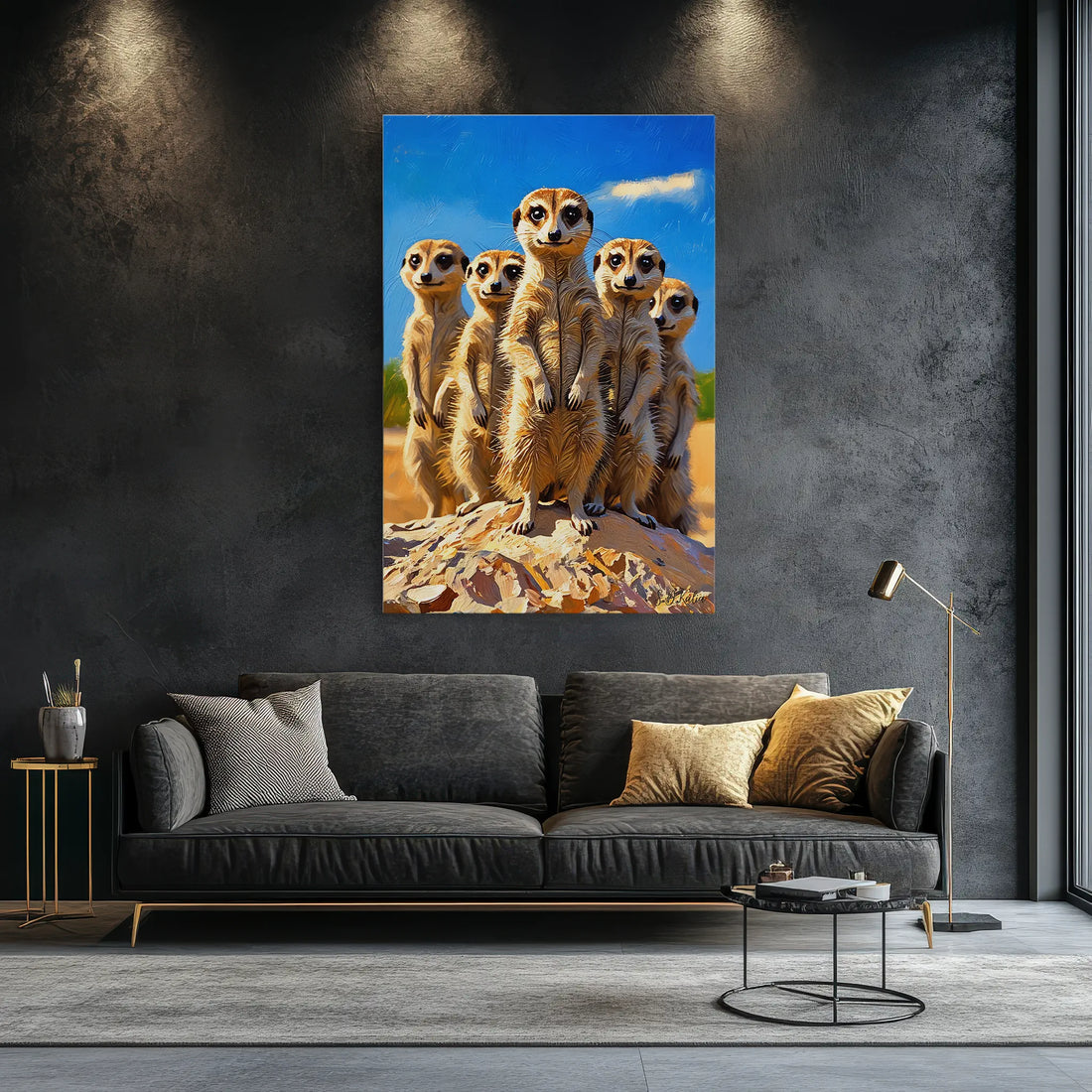 The Lookouts Meerkat Family on the Rise Giclée Print 231099 Visual Wall Art AR2:3V Giclée Print