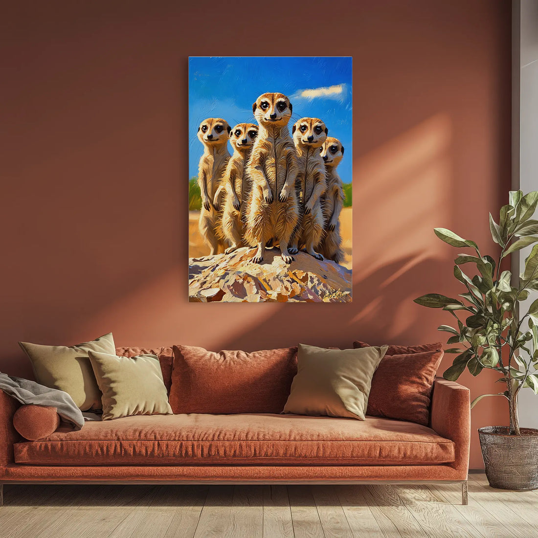 The Lookouts Meerkat Family on the Rise Giclée Print 231099 Visual Wall Art AR2:3V Giclée Print