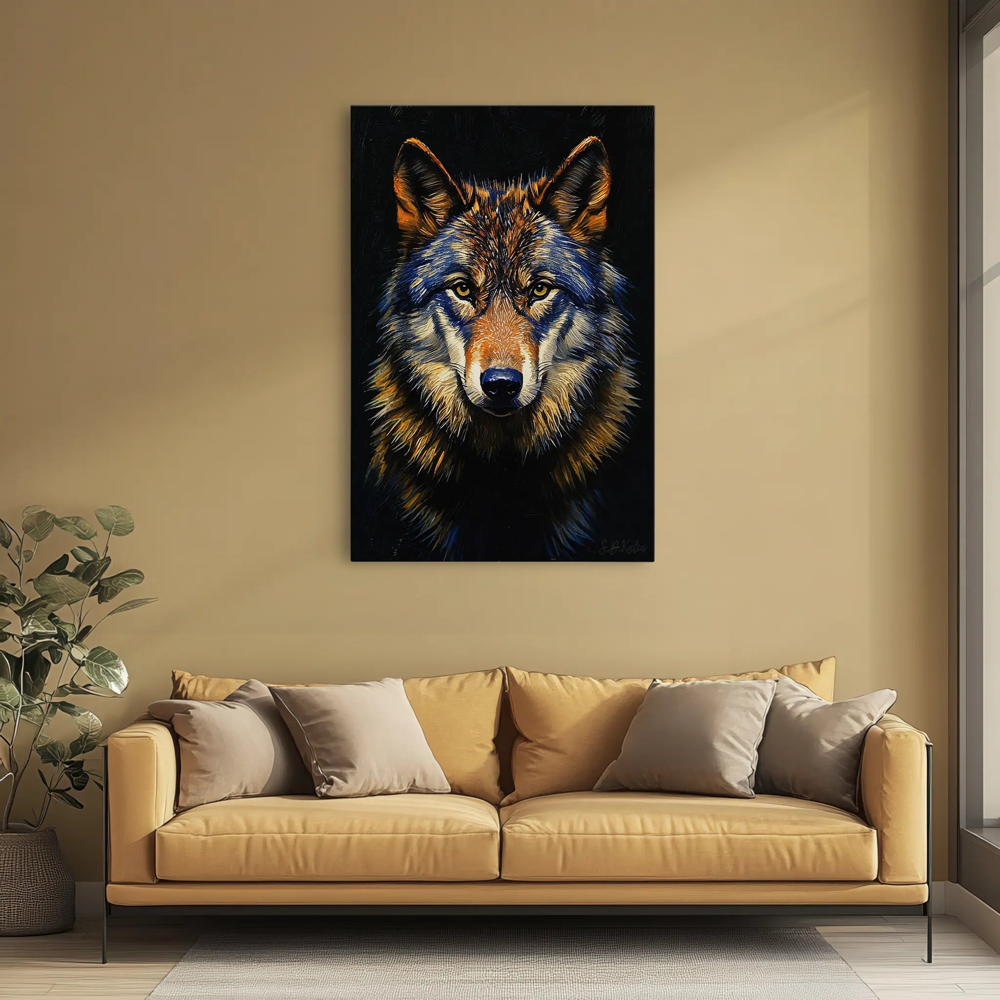 The Wolf’s Vigil Giclée Print 231101 Visual Wall Art AR2:3V Giclée Print