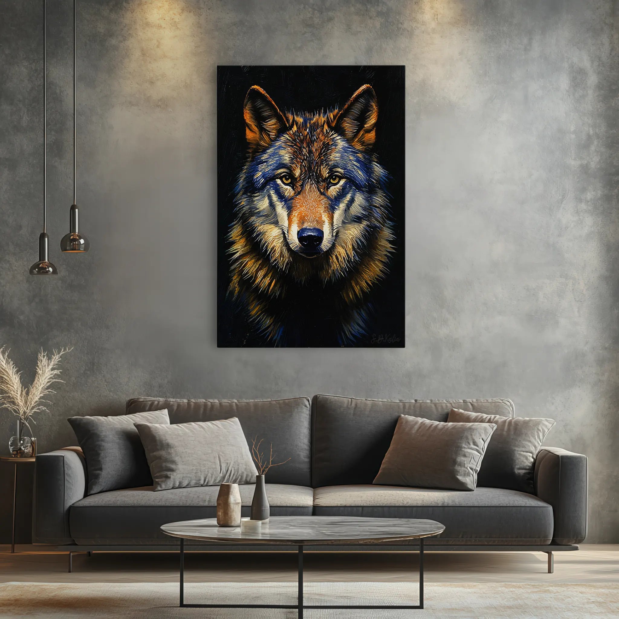The Wolf’s Vigil Giclée Print 231101 Visual Wall Art AR2:3V Giclée Print