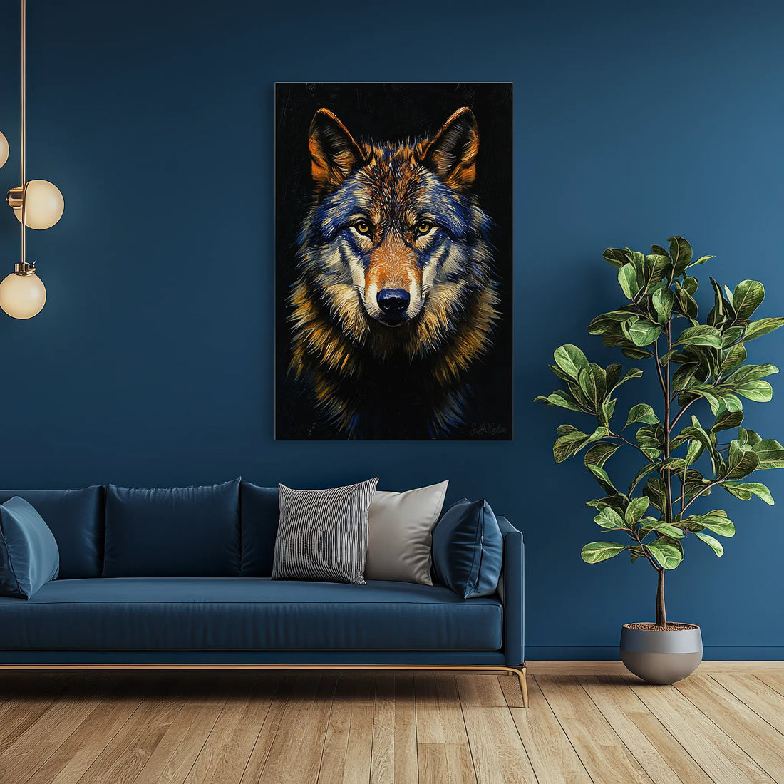 The Wolf’s Vigil Giclée Print 231101 Visual Wall Art AR2:3V Giclée Print