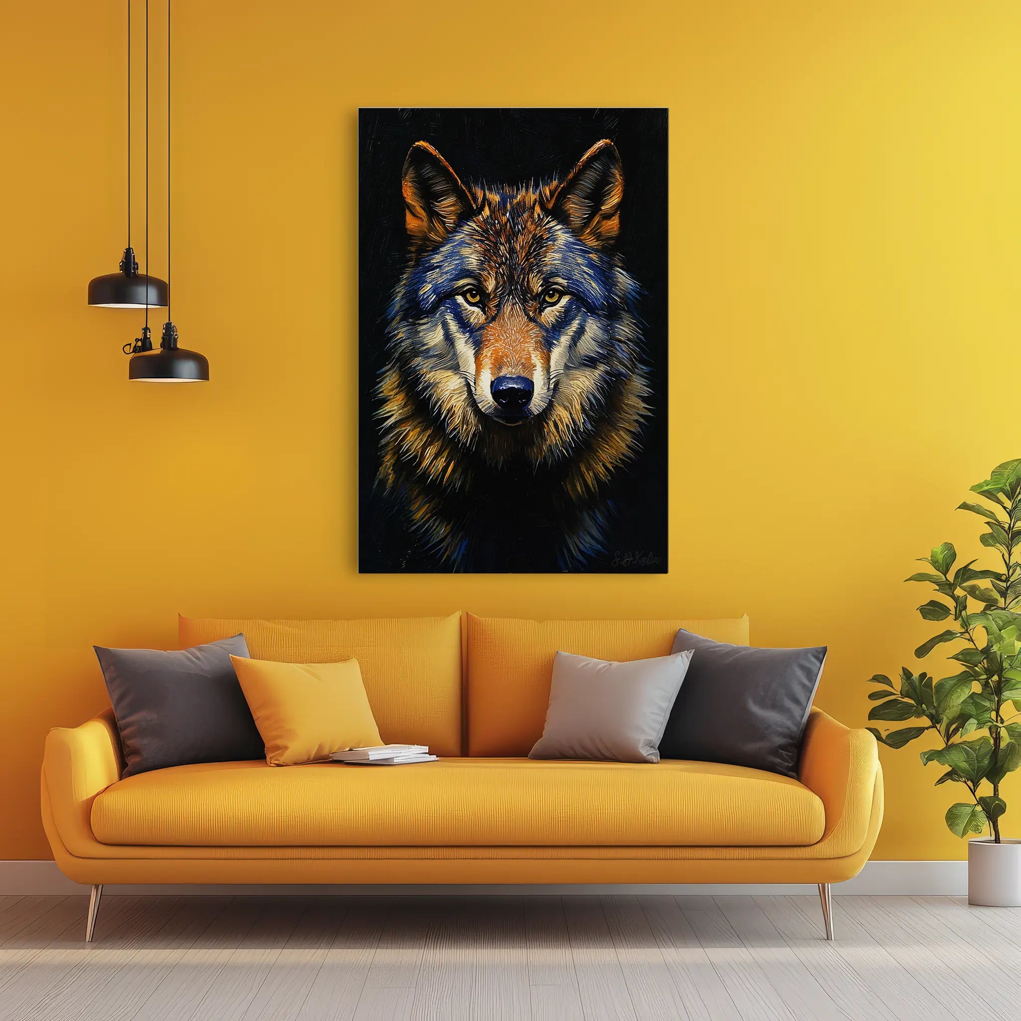 The Wolf’s Vigil Giclée Print 231101 Visual Wall Art AR2:3V Giclée Print