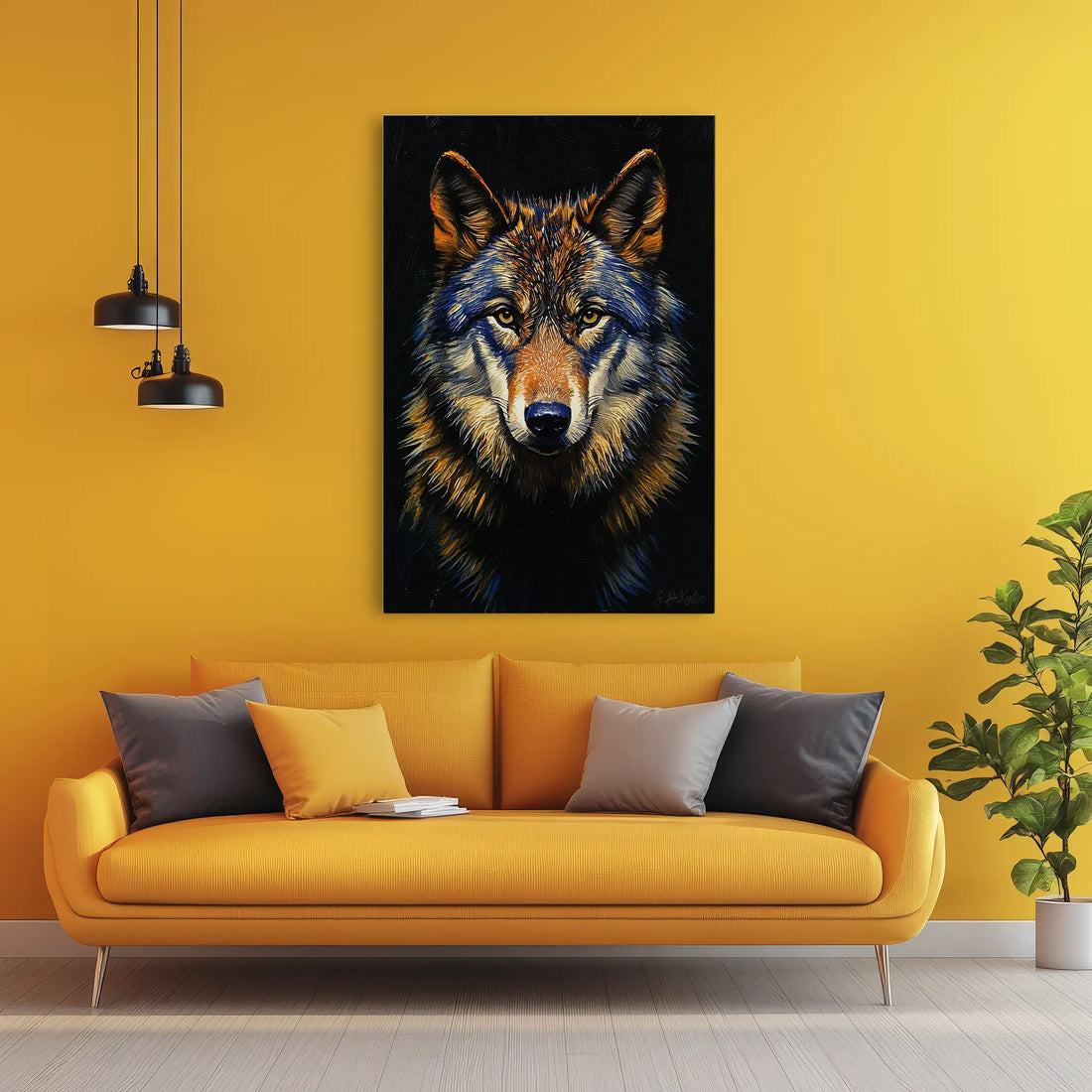 The Wolf’s Vigil Giclée Print 231101 Visual Wall Art AR2:3V Giclée Print