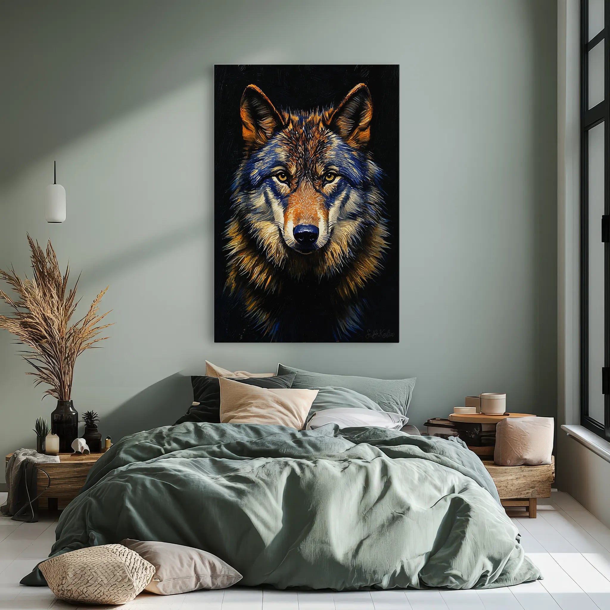 The Wolf’s Vigil Giclée Print 231101 Visual Wall Art AR2:3V Giclée Print