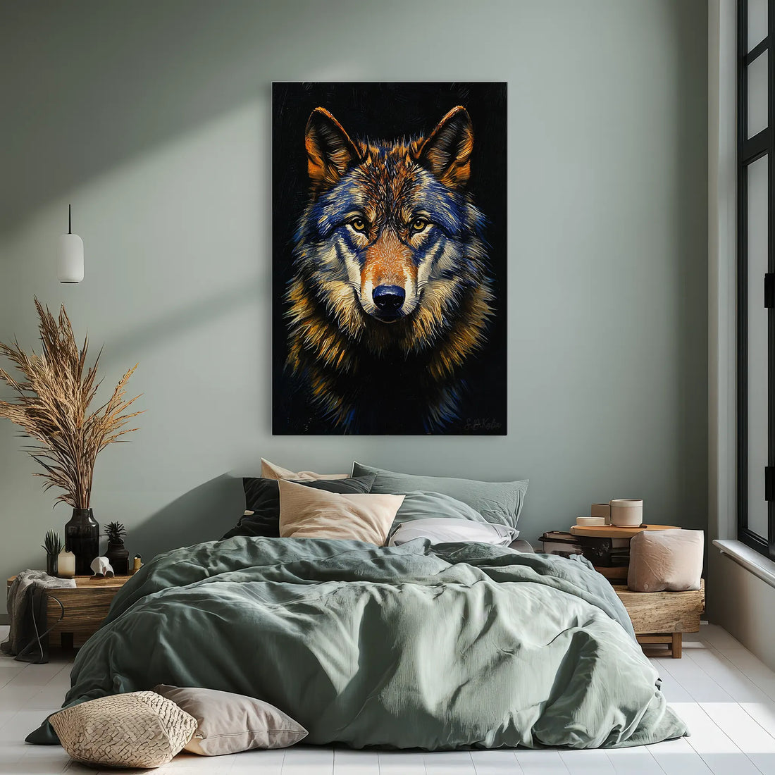 The Wolf’s Vigil Giclée Print 231101 Visual Wall Art AR2:3V Giclée Print