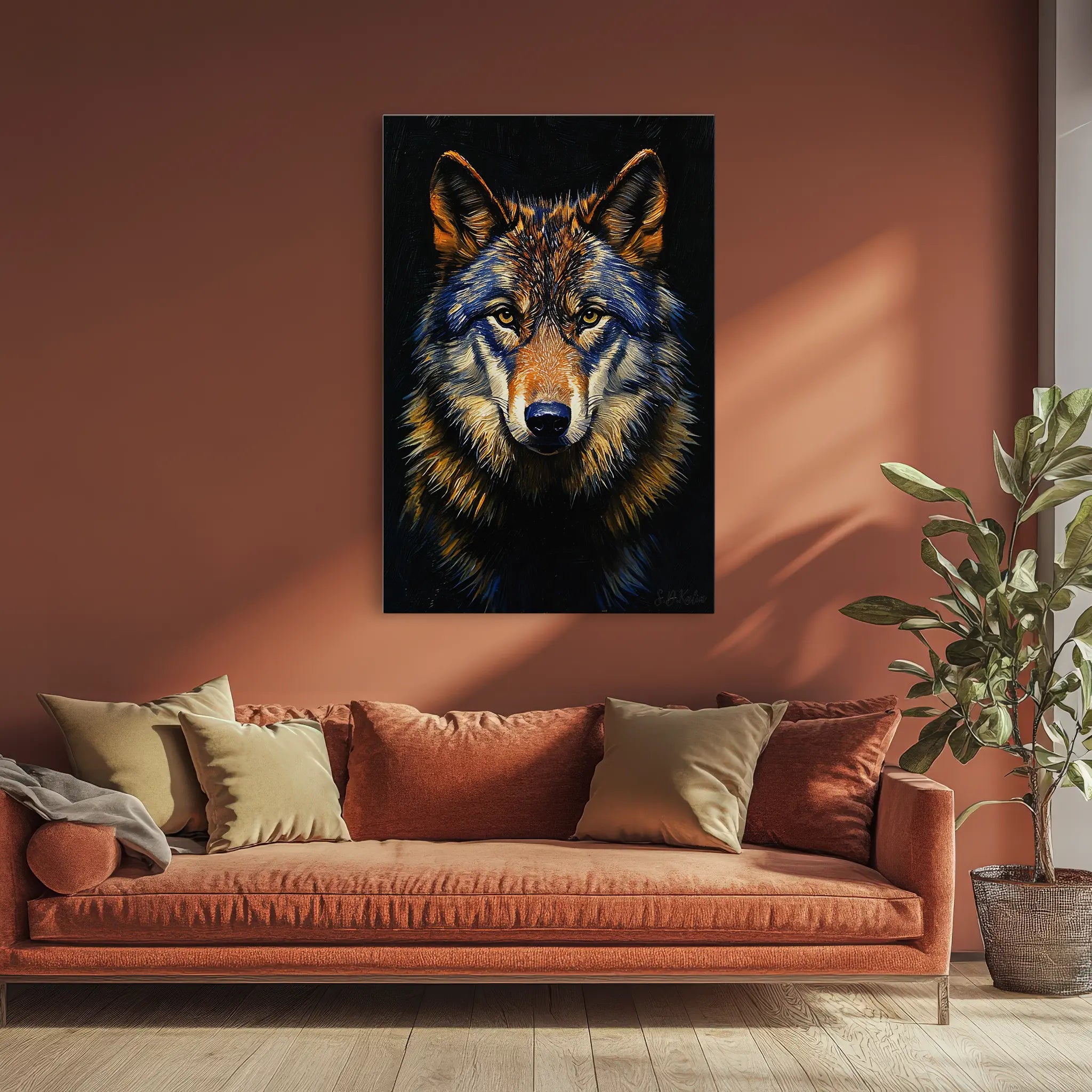 The Wolf’s Vigil Giclée Print 231101 Visual Wall Art AR2:3V Giclée Print