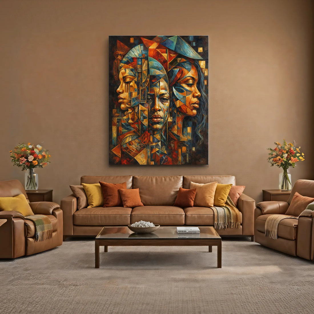Three Faces, One Story Night Palette Giclée Prints 459017 Visual Wall Art AR3:4V-AR4:5V Giclée Print