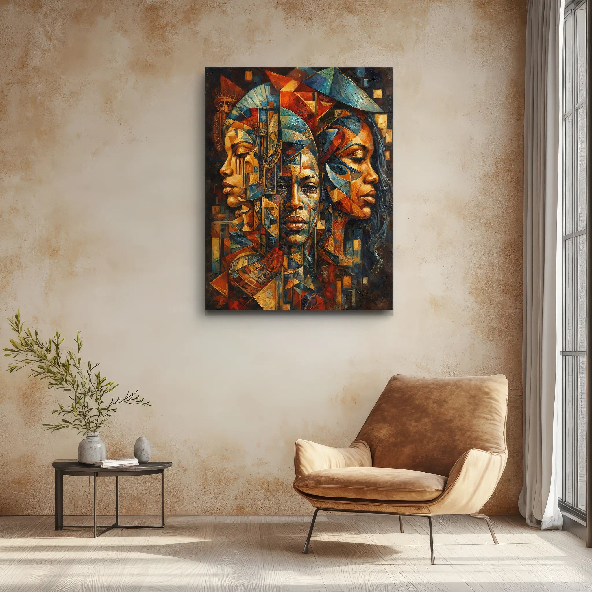 Three Faces, One Story Night Palette Giclée Prints 459017 Visual Wall Art AR3:4V-AR4:5V Giclée Print