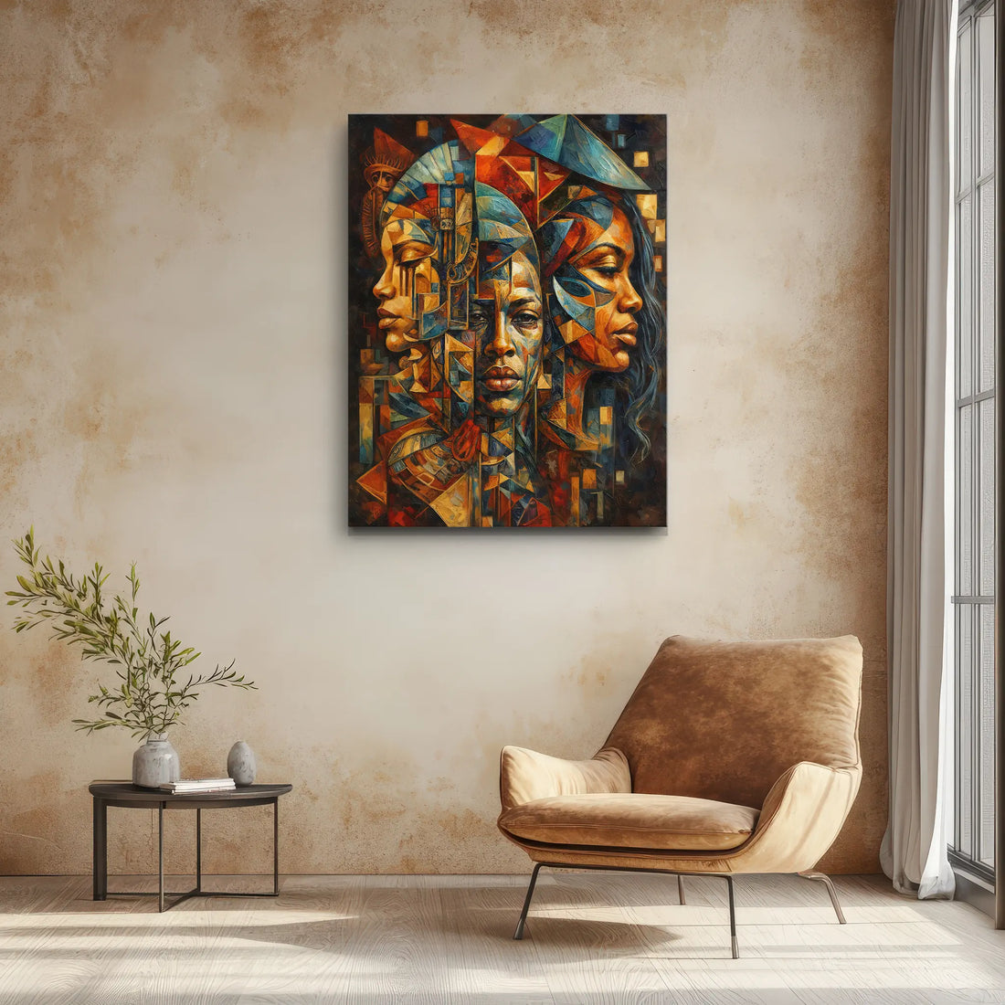 Three Faces, One Story Night Palette Giclée Prints 459017 Visual Wall Art AR3:4V-AR4:5V Giclée Print