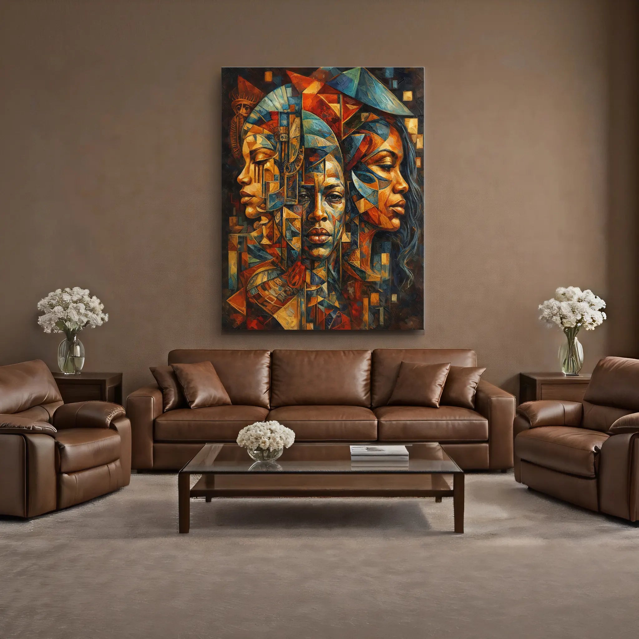 Three Faces, One Story Night Palette Giclée Prints 459017 Visual Wall Art AR3:4V-AR4:5V Giclée Print