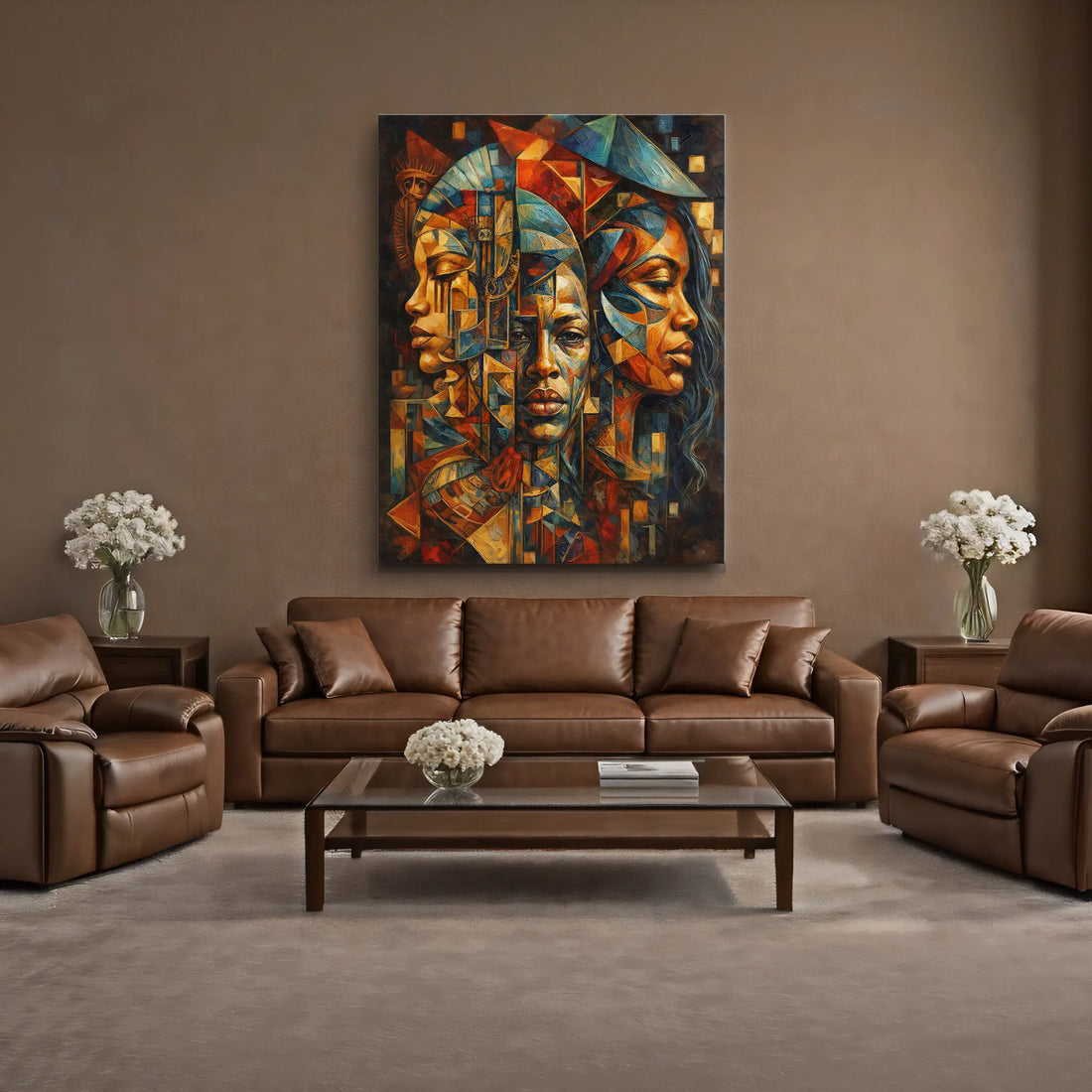 Three Faces, One Story Night Palette Giclée Prints 459017 Visual Wall Art AR3:4V-AR4:5V Giclée Print