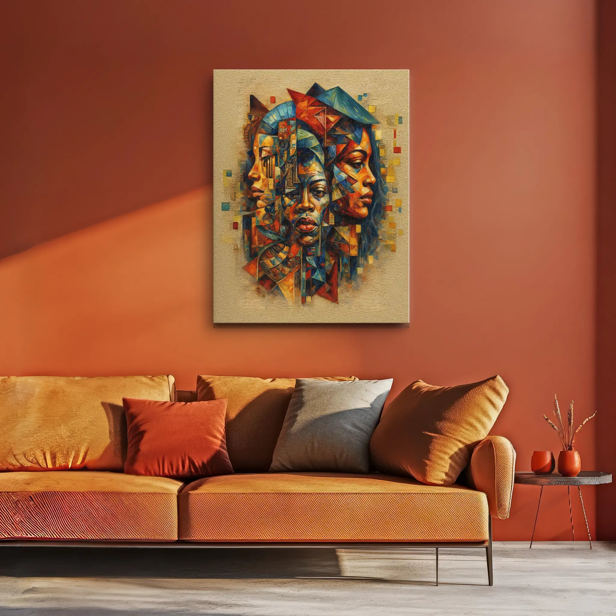 Three Faces, One Story Sand Background Giclée Prints 459018 Visual Wall Art AR3:4V-AR4:5V Giclée Print