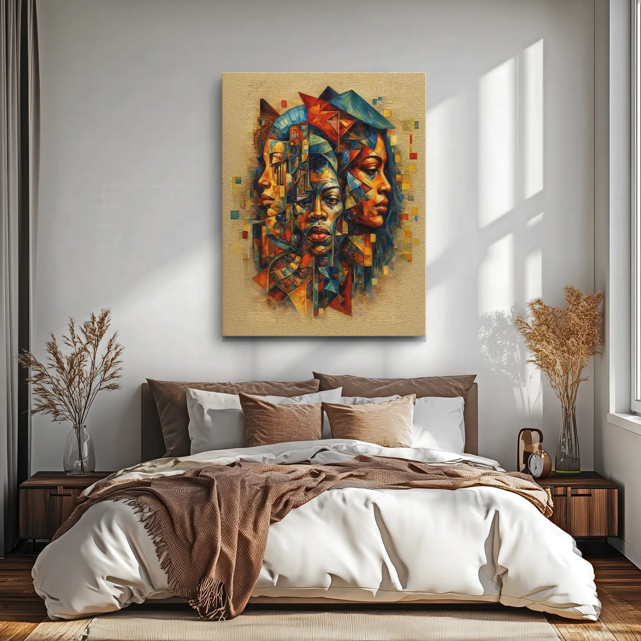 Three Faces, One Story Sand Background Giclée Prints 459018 Visual Wall Art AR3:4V-AR4:5V Giclée Print