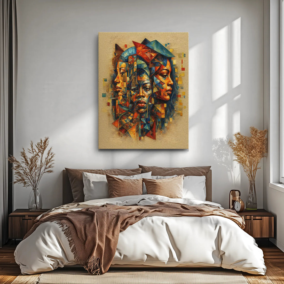 Three Faces, One Story Sand Background Giclée Prints 459018 Visual Wall Art AR3:4V-AR4:5V Giclée Print
