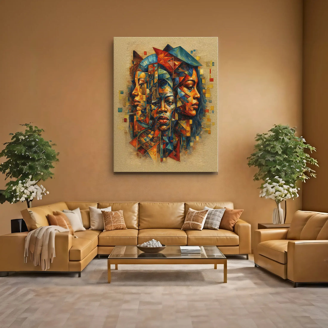 Three Faces, One Story Sand Background Giclée Prints 459018 Visual Wall Art AR3:4V-AR4:5V Giclée Print