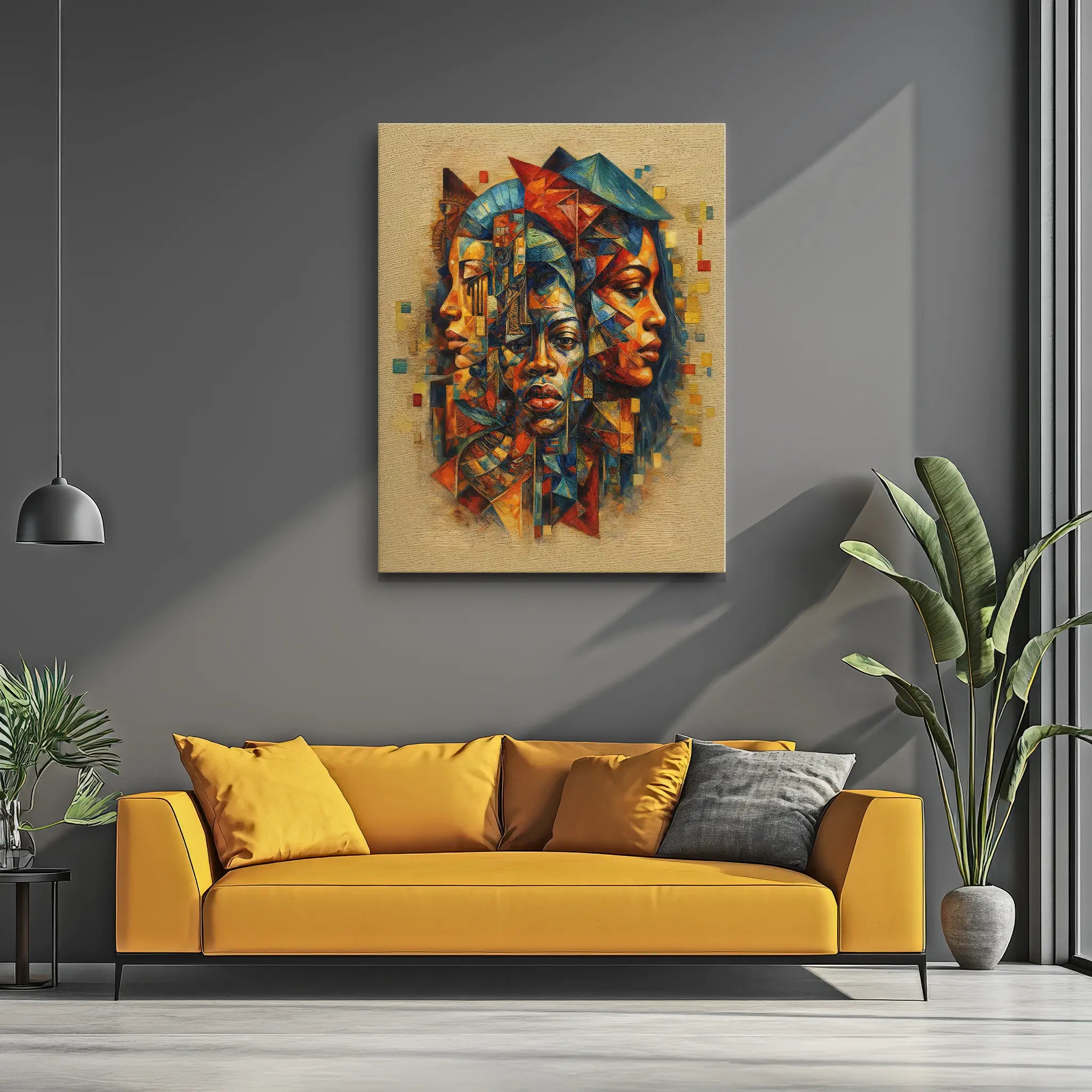 Three Faces, One Story Sand Background Giclée Prints 459018 Visual Wall Art AR3:4V-AR4:5V Giclée Print