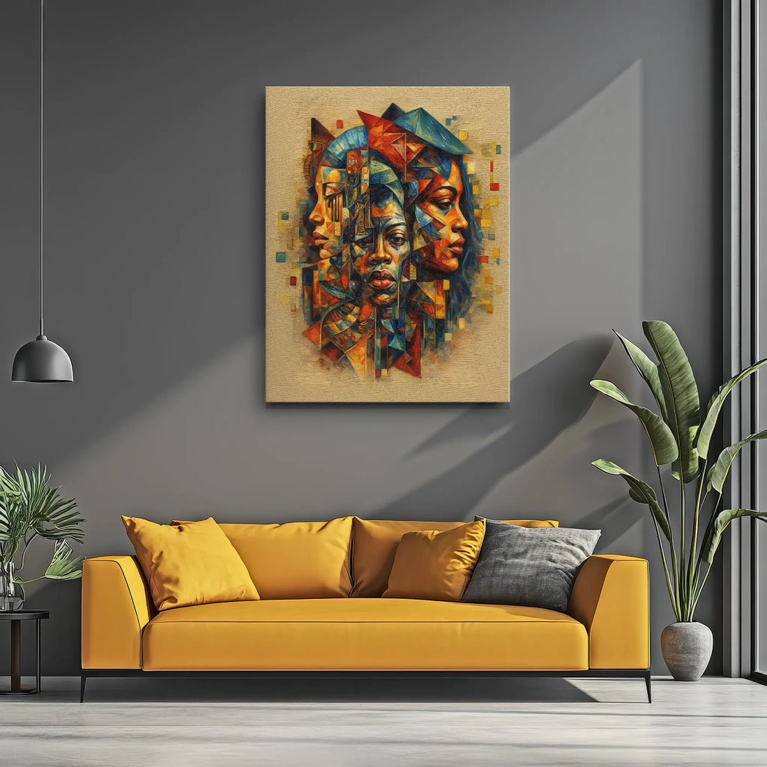 Three Faces, One Story Sand Background Giclée Prints 459018 Visual Wall Art AR3:4V-AR4:5V Giclée Print
