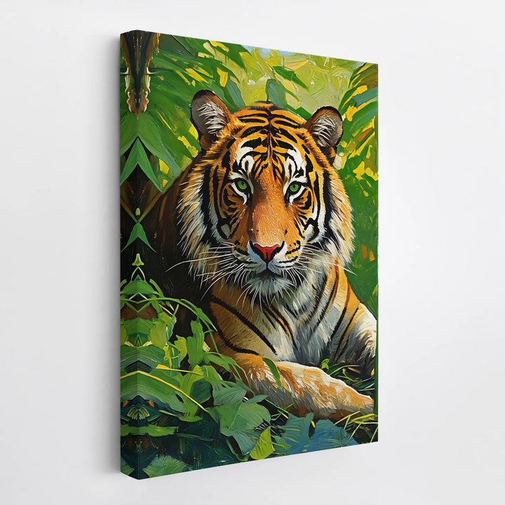 Tiger Among Green Leaves Giclée Print 231059 Visual Wall Art AR2:3V Giclée Print