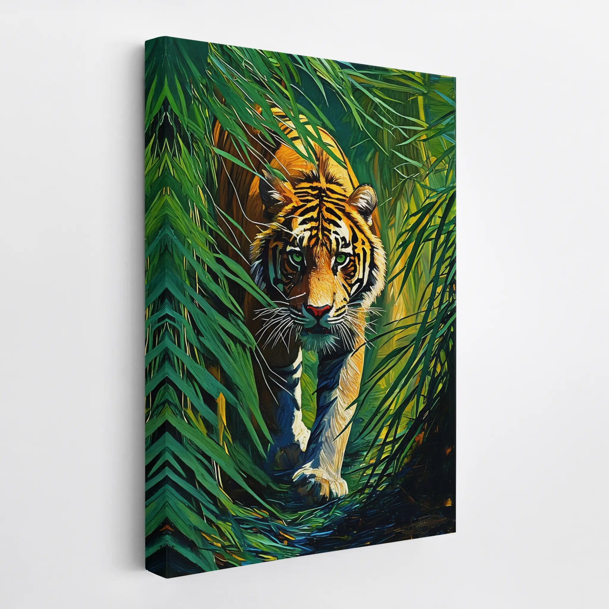 Tiger Emerging from Jungle Giclée Print 231061 Visual Wall Art AR2:3V Giclée Print
