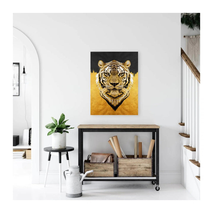 Tiger Portrait Gold Giclée Print 34918 Visual Wall Art