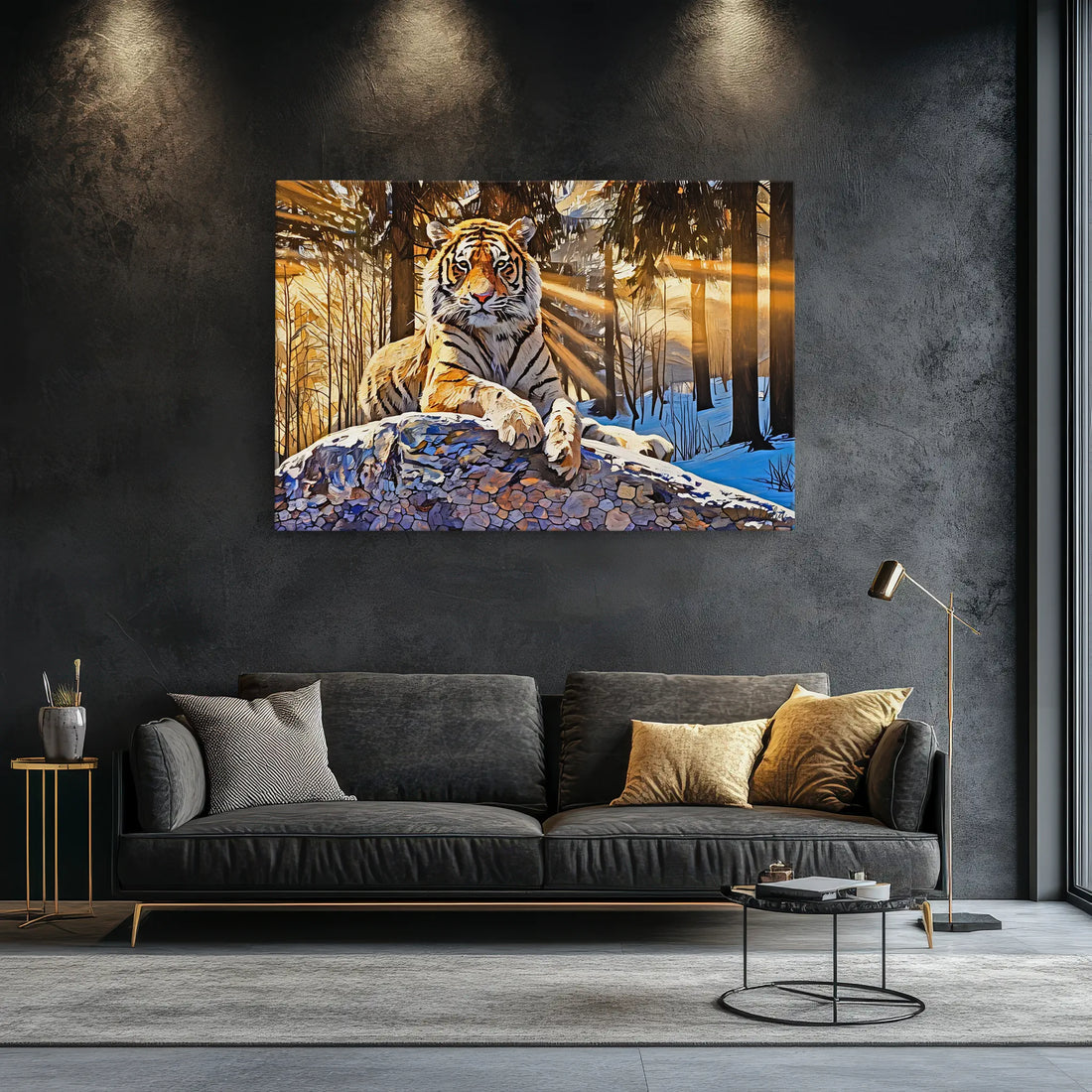 Tiger Winter Woodland Portrait Giclée Print 321013 Visual Wall Art AR3:2H Giclée Print