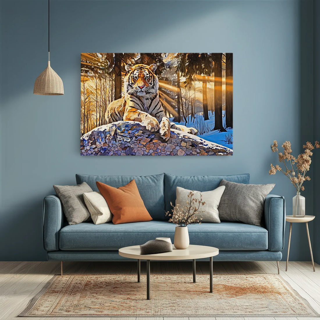 Tiger Winter Woodland Portrait Giclée Print 321013 Visual Wall Art AR3:2H Giclée Print