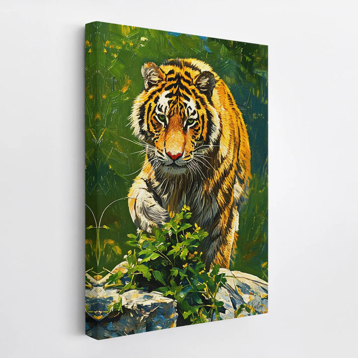 Tiger at the Threshold Stepping Onto Giclée Print 231060 Visual Wall Art AR2:3V Giclée Print