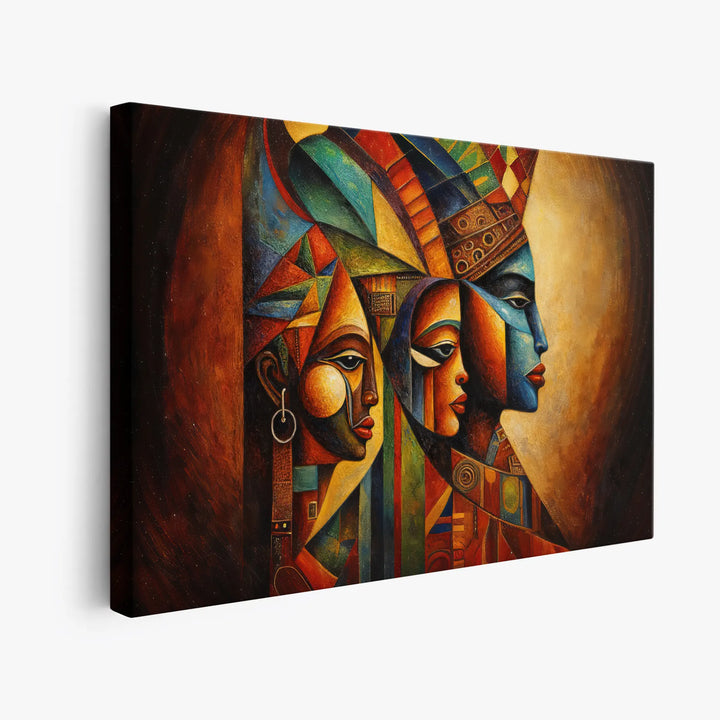 Trinity of Faces, Cubist Dawn Giclée Print 329017 Visual Wall Art AR3:2H Giclée Print