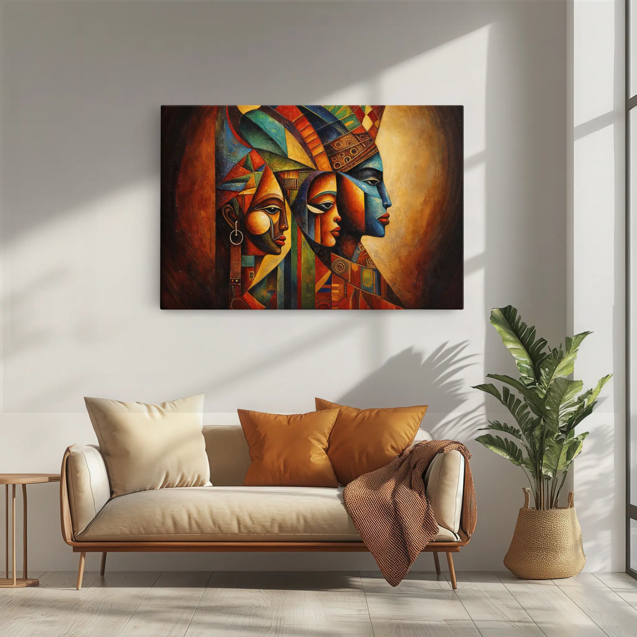 Trinity of Faces, Cubist Dawn Giclée Print 329017 Visual Wall Art AR3:2H Giclée Print