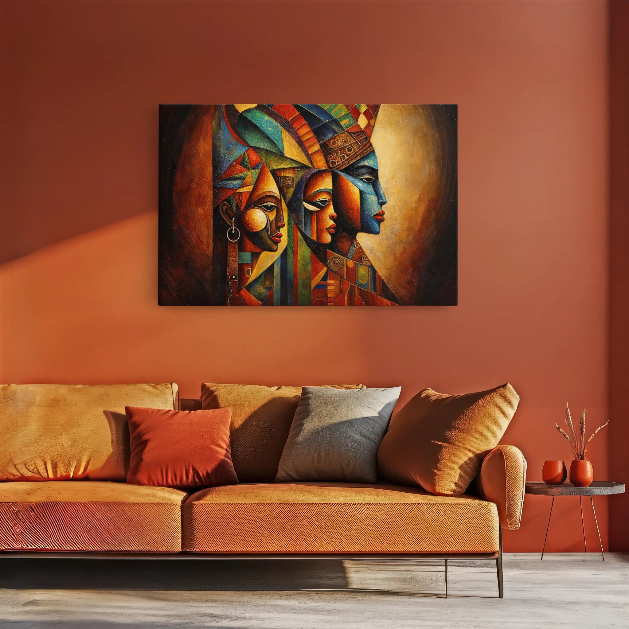 Trinity of Faces, Cubist Dawn Giclée Print 329017 Visual Wall Art AR3:2H Giclée Print