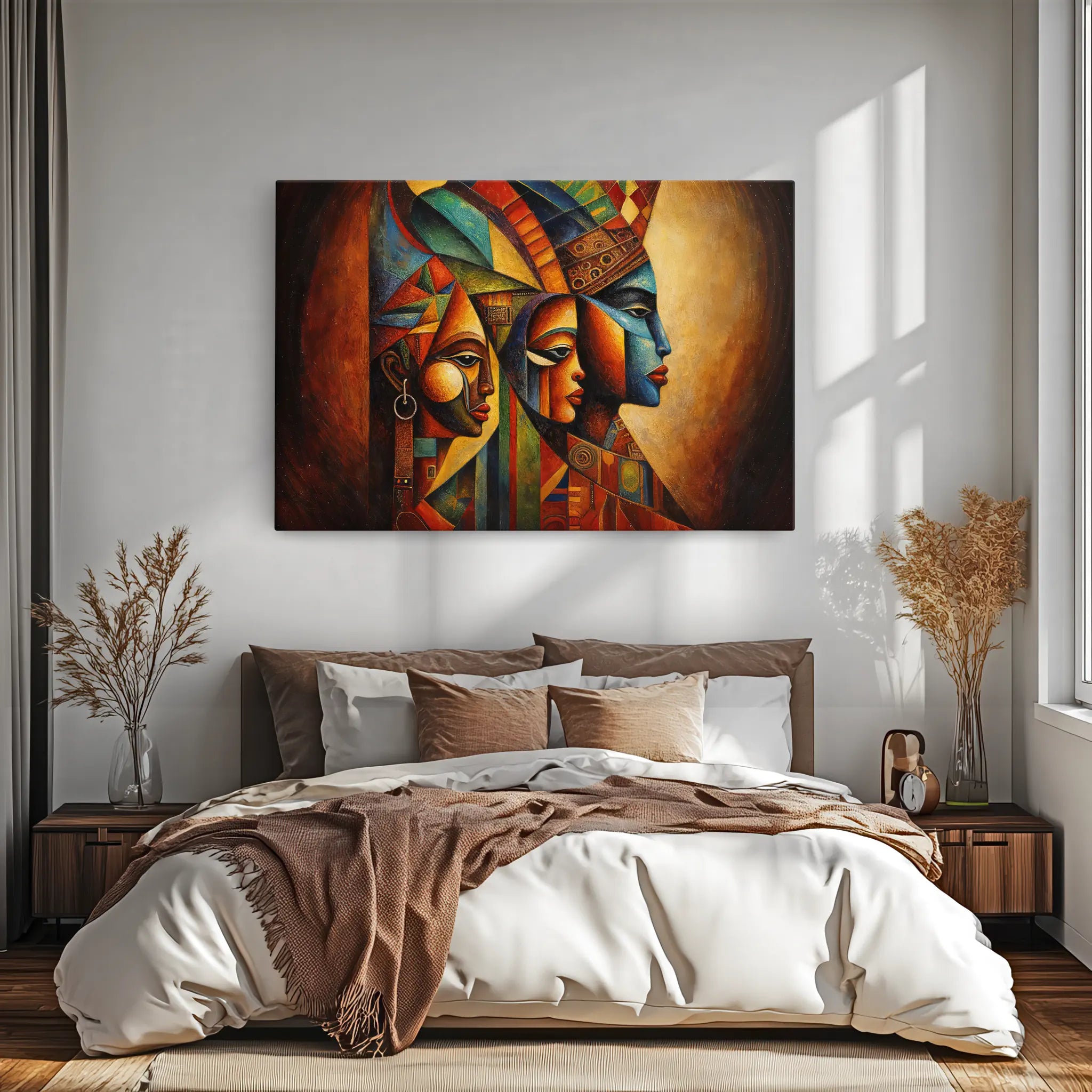 Trinity of Faces, Cubist Dawn Giclée Print 329017 Visual Wall Art AR3:2H Giclée Print