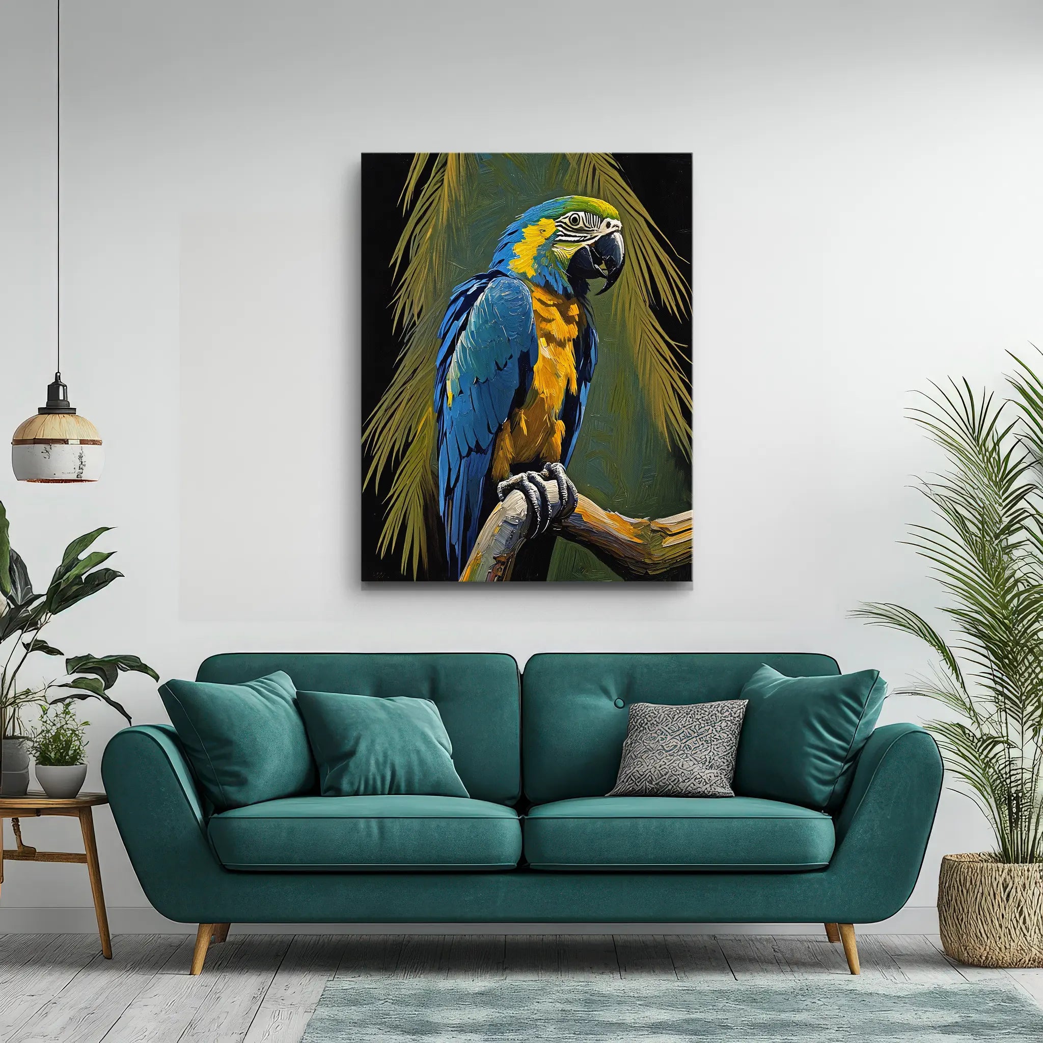 Tropical Tarmony Macaw Painting Giclée Print 454024 Visual Wall Art AR3:4V-AR4:5V Giclée Print