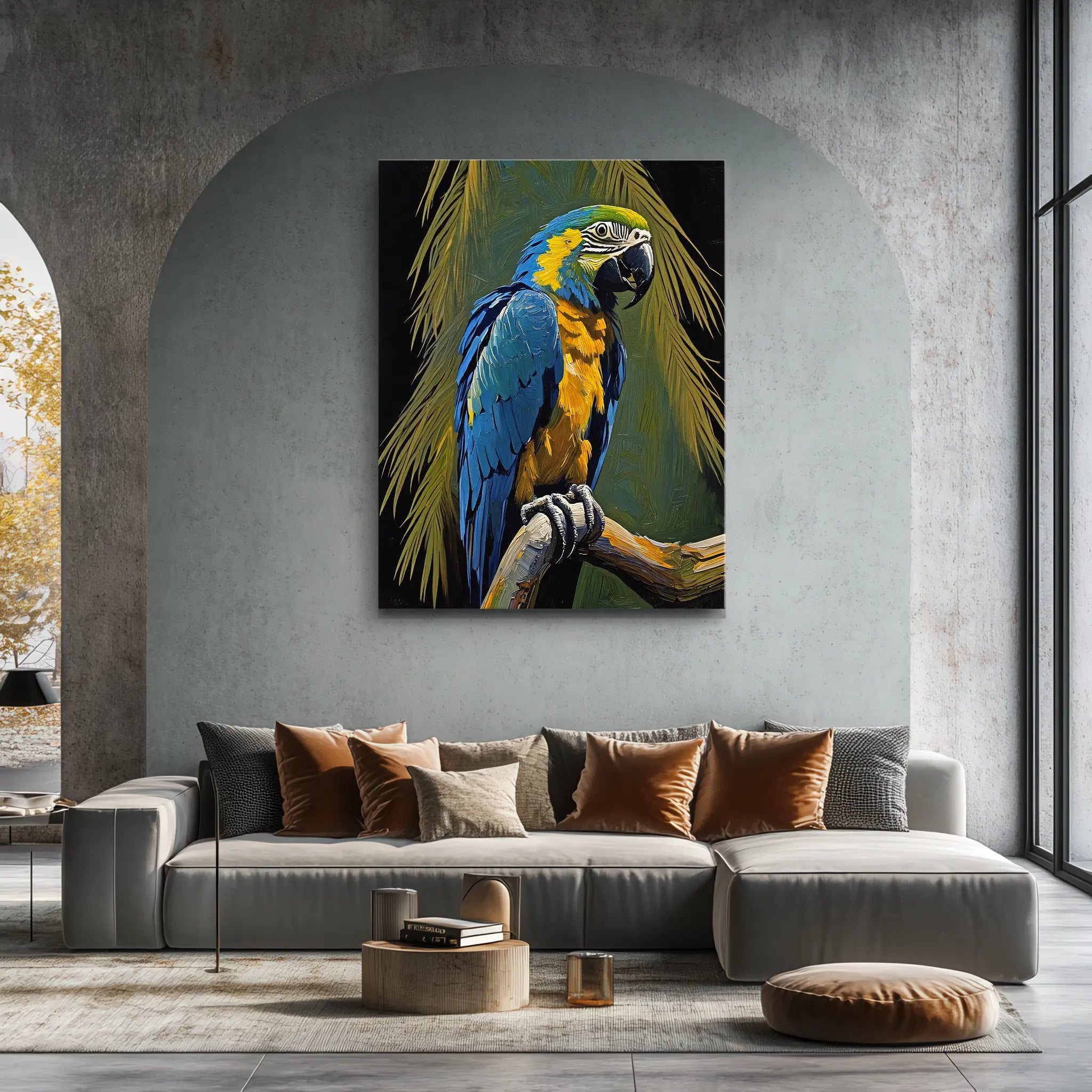 Tropical Tarmony Macaw Painting Giclée Print 454024 Visual Wall Art AR3:4V-AR4:5V Giclée Print