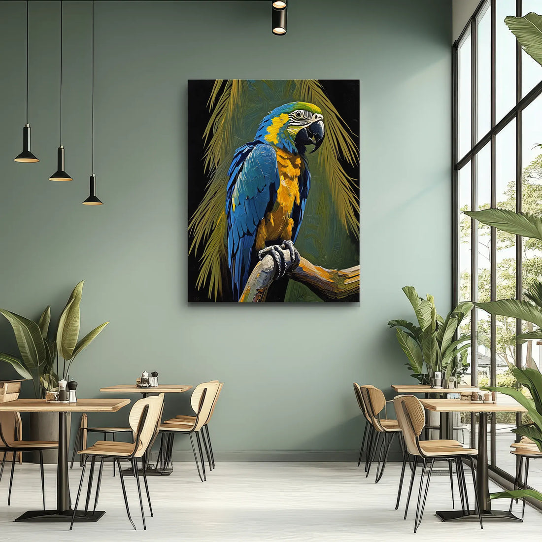 Tropical Tarmony Macaw Painting Giclée Print 454024 Visual Wall Art AR3:4V-AR4:5V Giclée Print