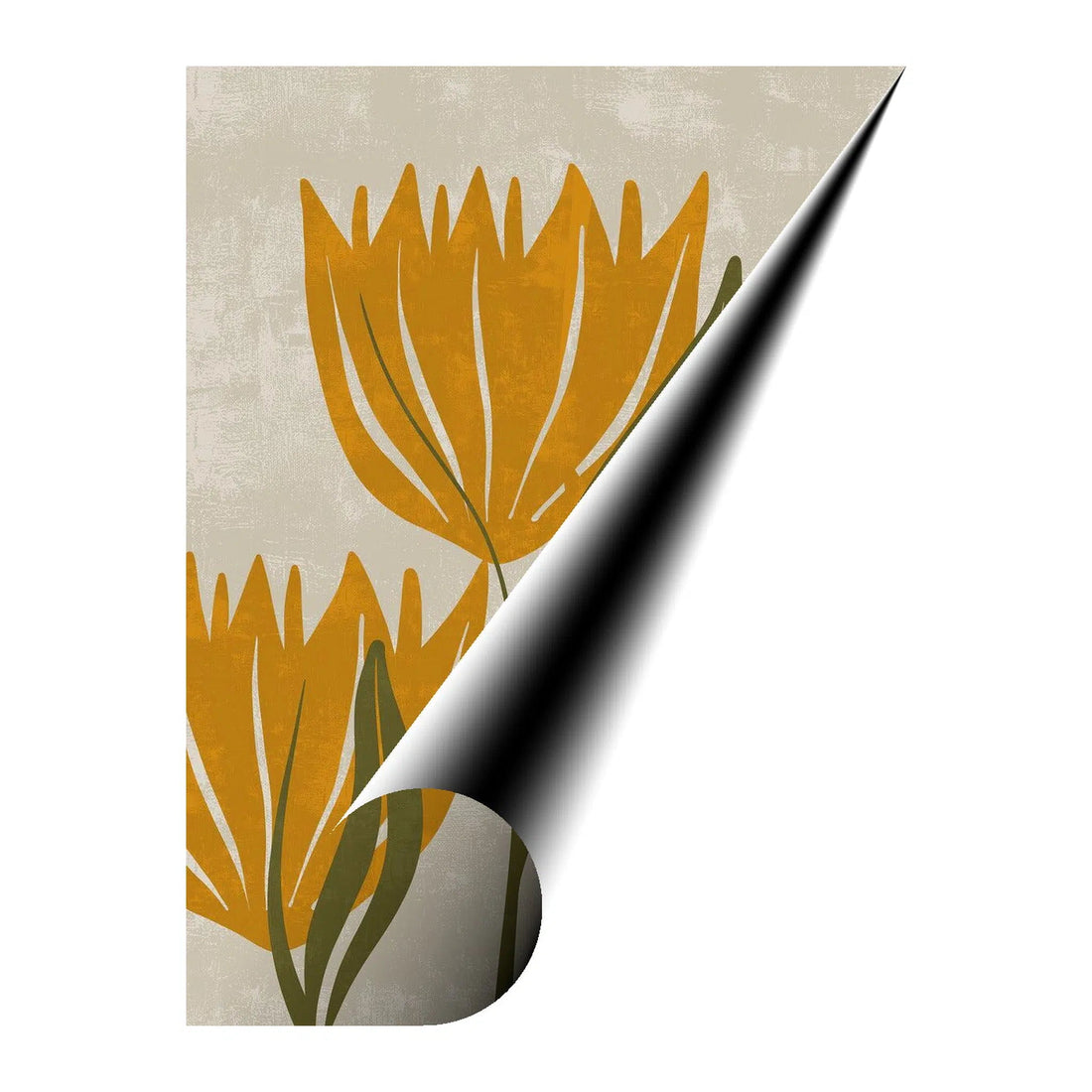 Tulips Petals Bohemian Giclée Print 34246 Giclée Rolled Canvas Print Visual Wall Art