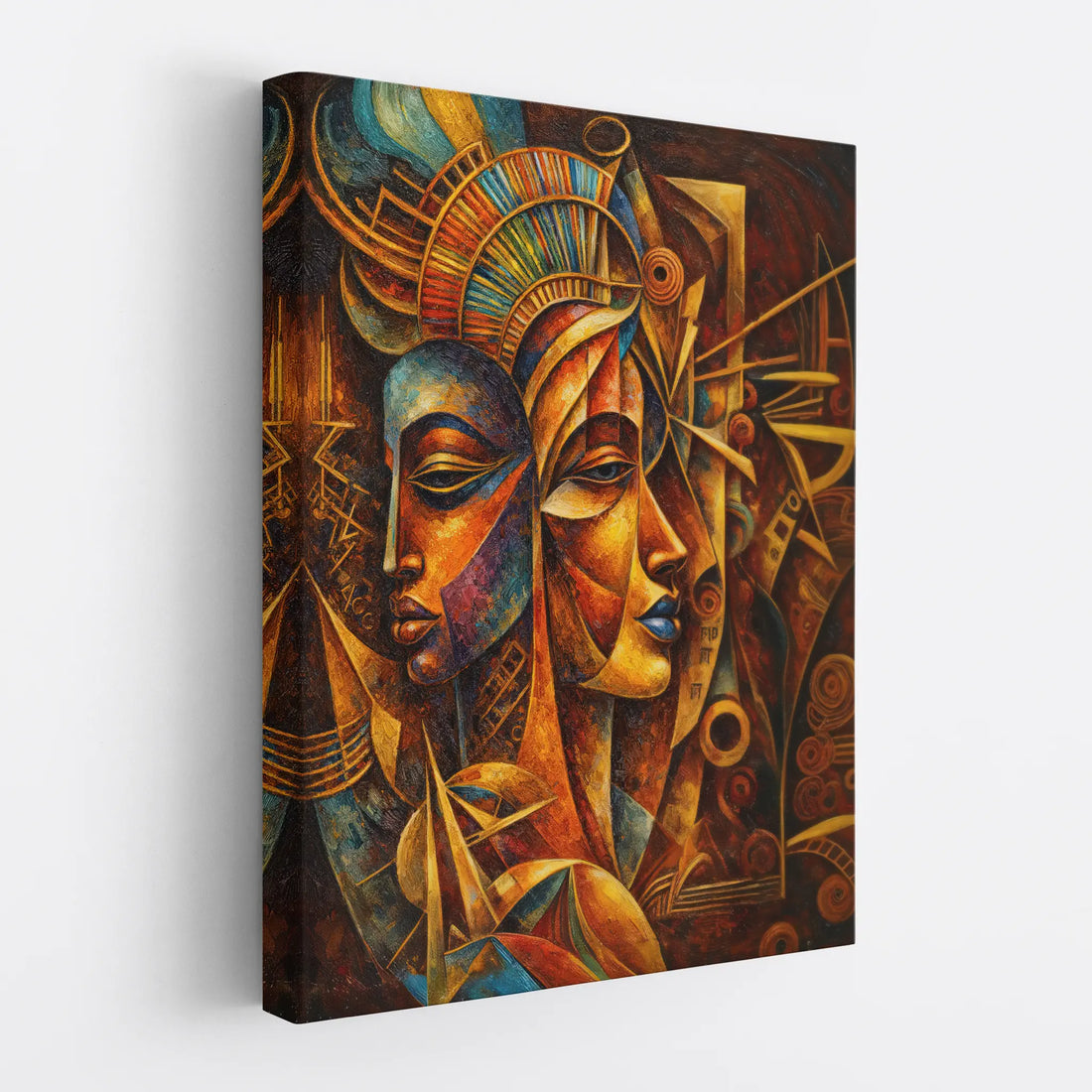 Twin Masks of Fire and Sky Giclée Prints 459022 Visual Wall Art AR3:4V-AR4:5V Giclée Print