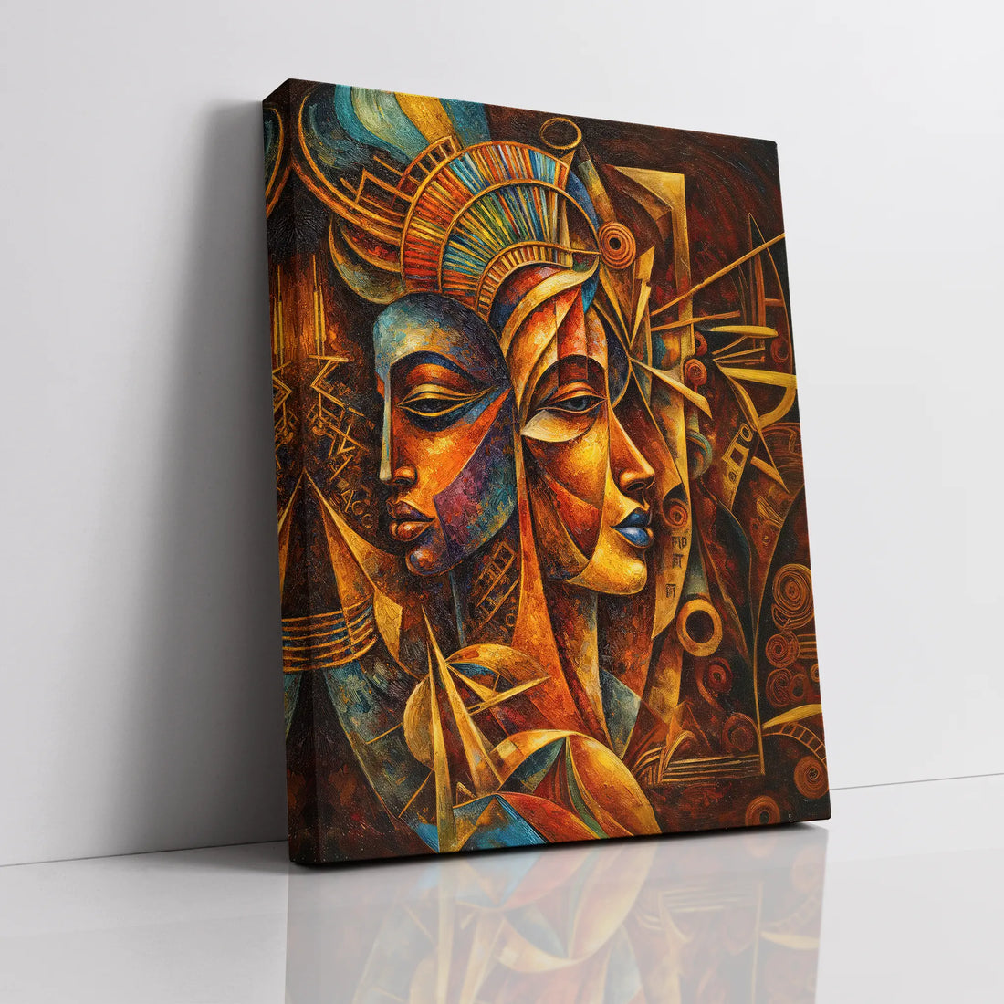Twin Masks of Fire and Sky Giclée Prints 459022 Visual Wall Art AR3:4V-AR4:5V Giclée Print