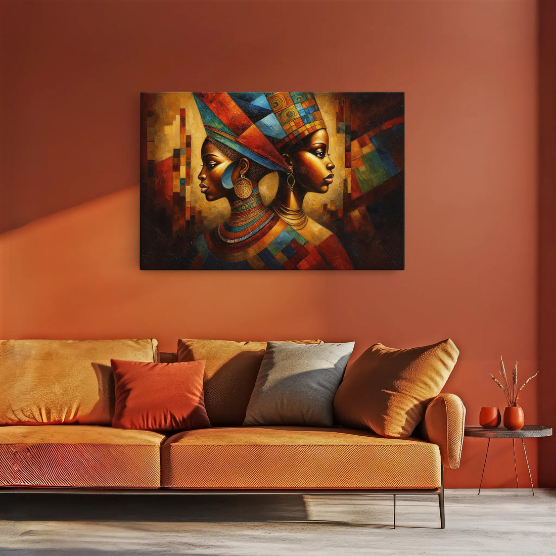 Twin Queens in Mosaic Crowns Giclée Print 329020 Visual Wall Art AR3:2H Giclée Print