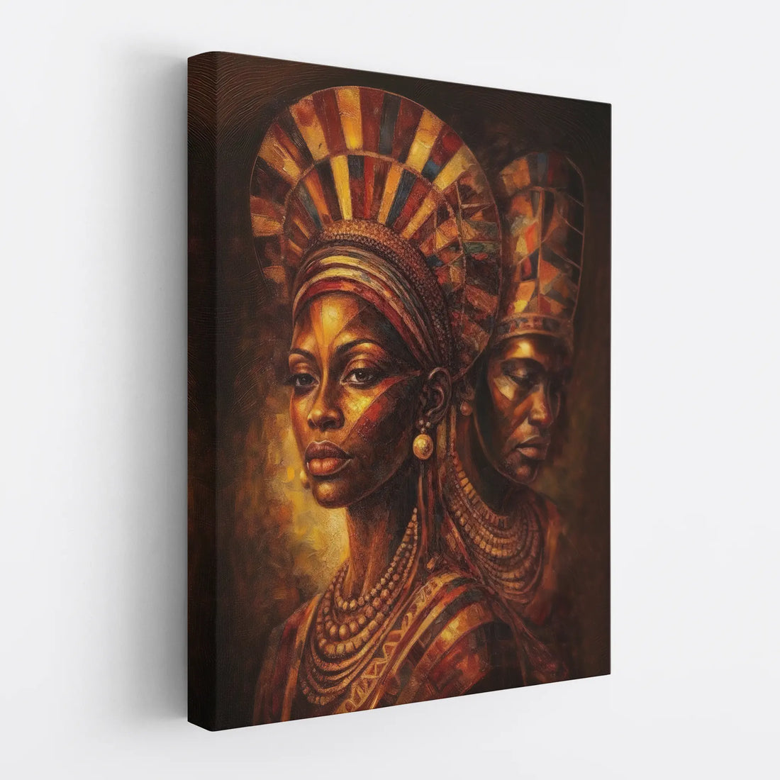 Twin Queens in Mosaic Light Giclée Prints 459023 Visual Wall Art AR3:4V-AR4:5V Giclée Print