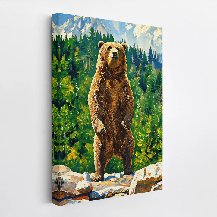 Upright Bear in the Pines Giclée Print 231064 Visual Wall Art AR2:3V Giclée Print