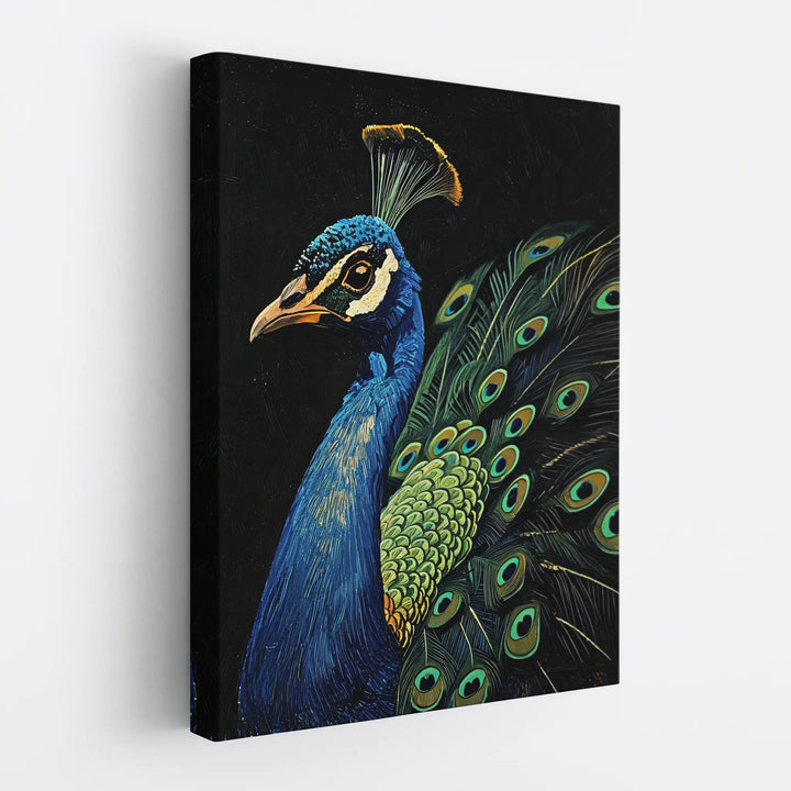 Vibrant Feather Fusion Peacock Giclée Print 454646 Visual Wall Art AR3:4V-AR4:5V Giclée Print