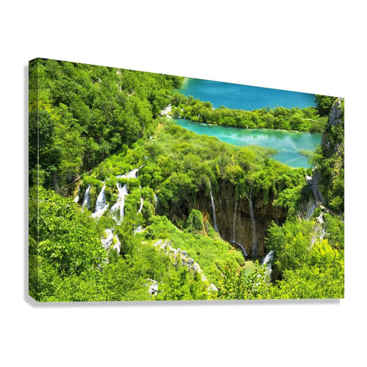 Vibrant Green Oasis Giclée Print 32617 Giclée Stretched Canvas Print Visual Wall Art