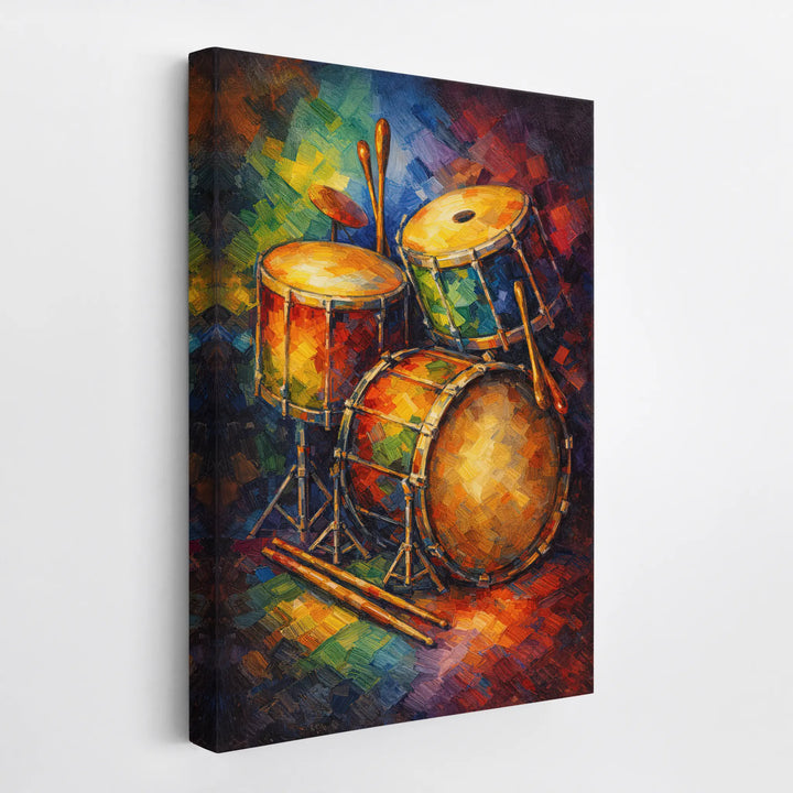 Vibrant Jazz Drum Kit Giclée Print 235016 Visual Wall Art AR2:3V Giclée Print