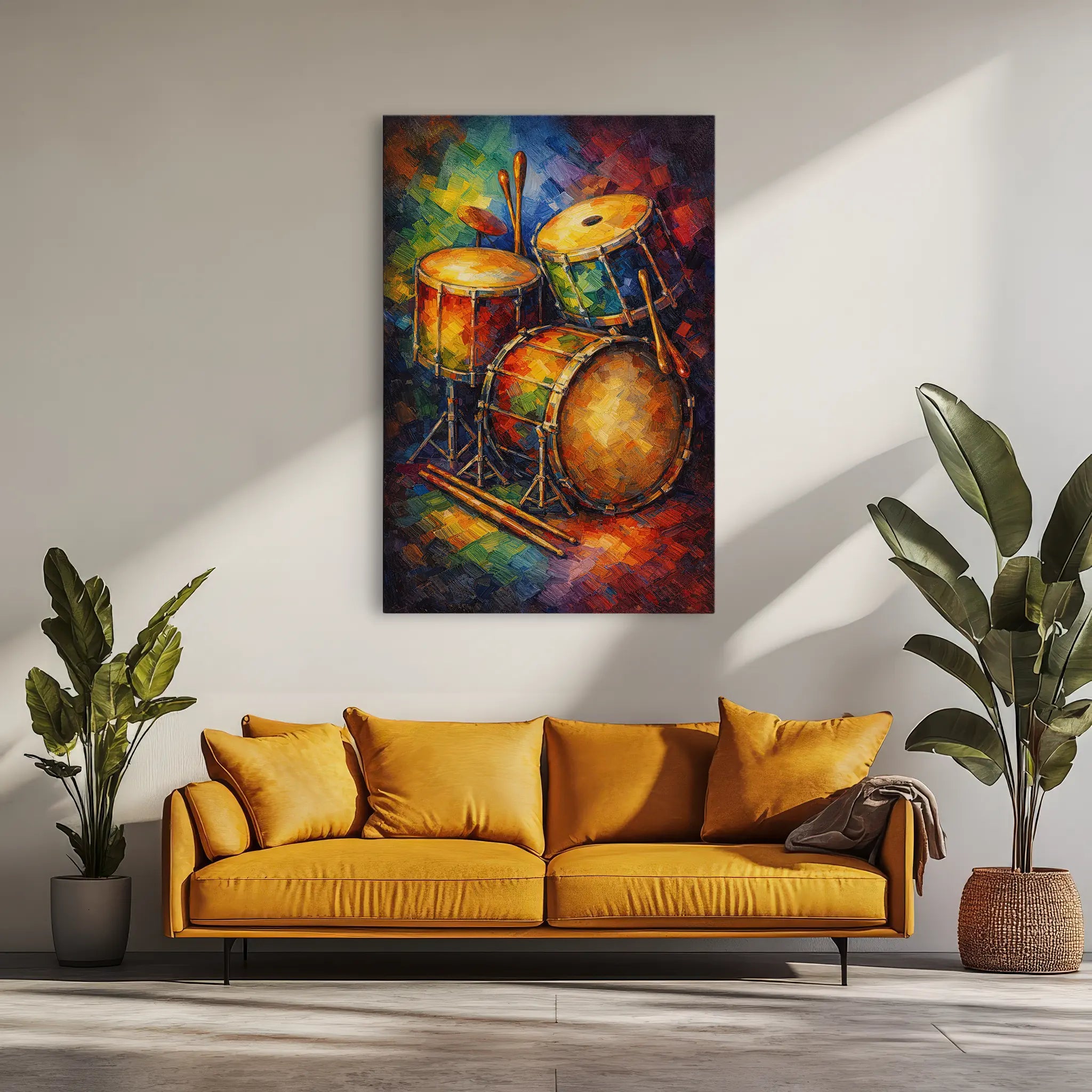 Vibrant Jazz Drum Kit Giclée Print 235016 Visual Wall Art AR2:3V Giclée Print