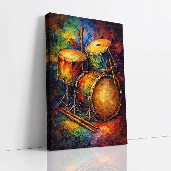 Vibrant Jazz Drum Kit Giclée Print 235016 Visual Wall Art AR2:3V Giclée Print