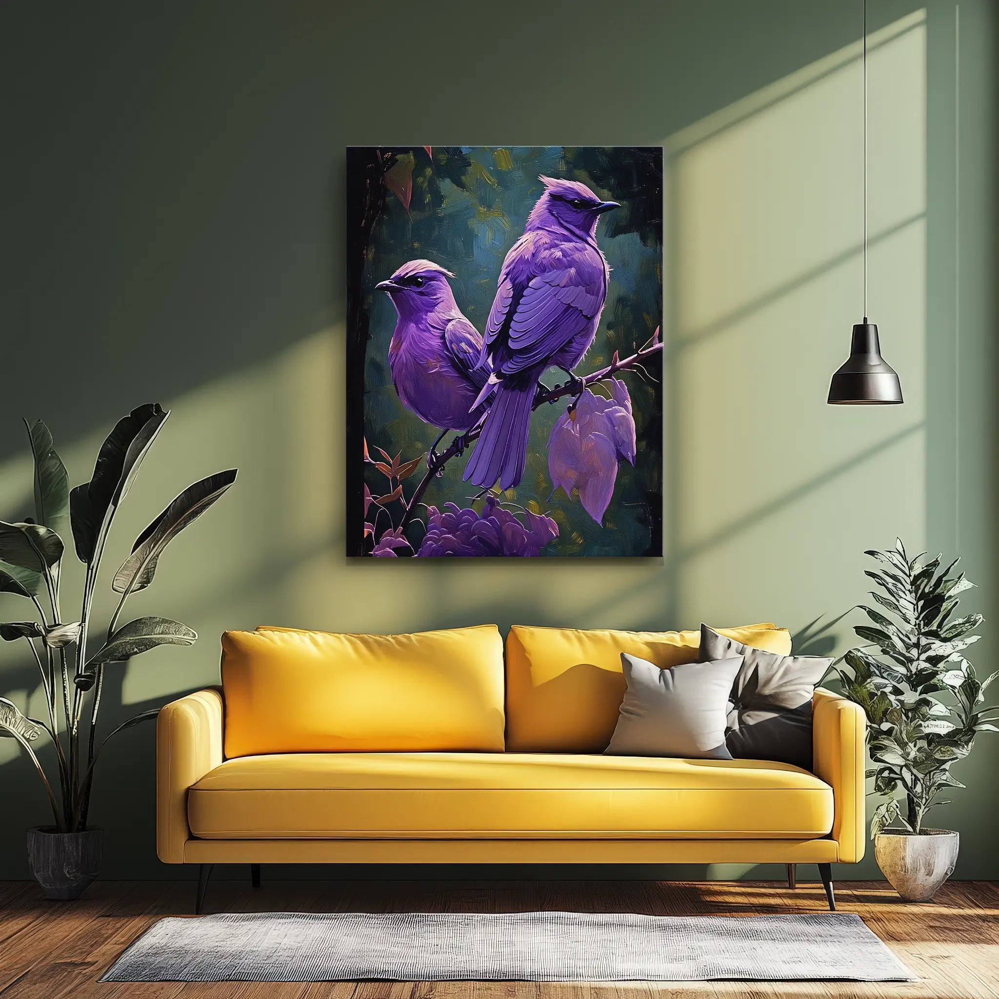 Violet Vistas Birds On Branch Giclée Print 454026 Visual Wall Art AR3:4V-AR4:5V Giclée Print