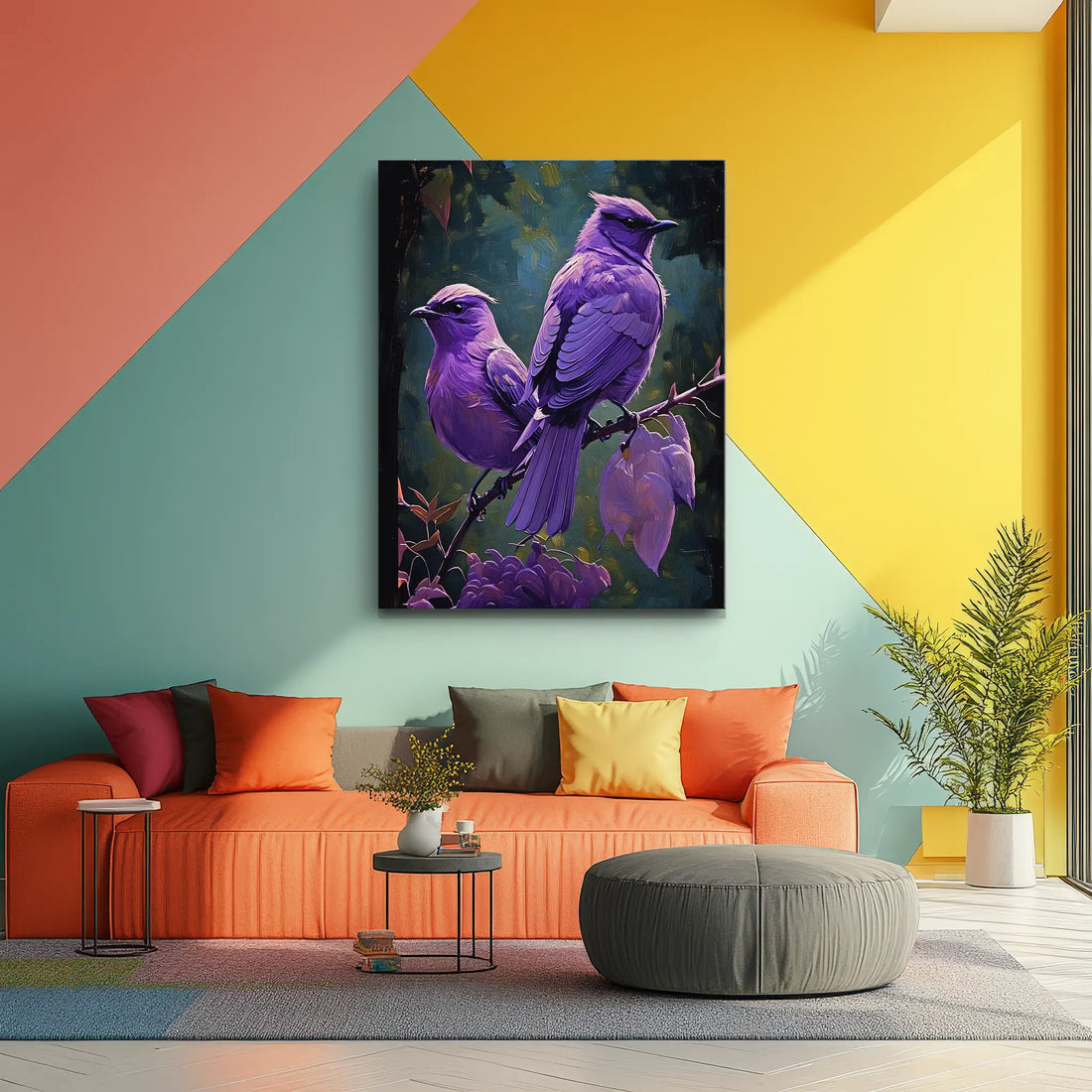 Violet Vistas Birds On Branch Giclée Print 454026 Visual Wall Art AR3:4V-AR4:5V Giclée Print