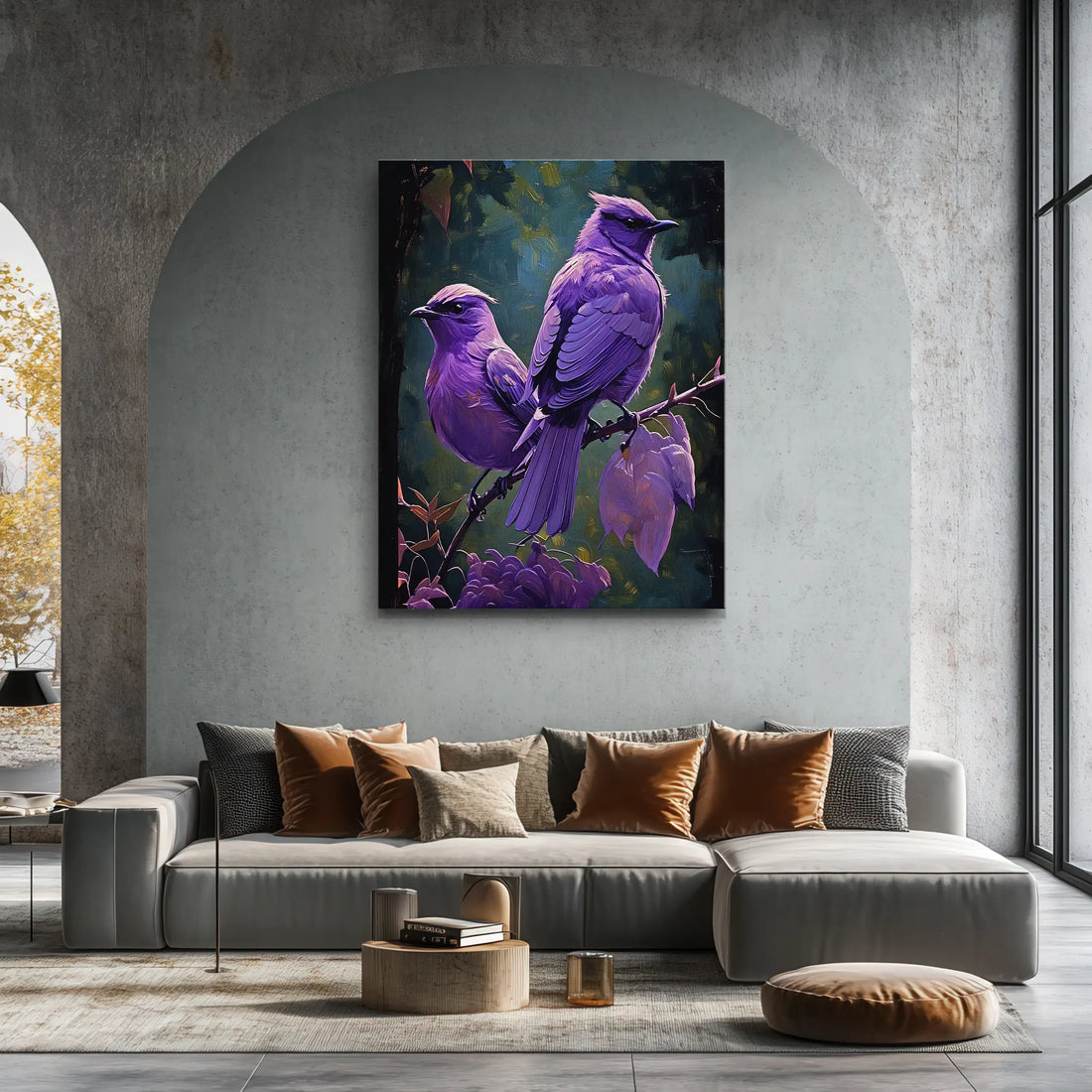 Violet Vistas Birds On Branch Giclée Print 454026 Visual Wall Art AR3:4V-AR4:5V Giclée Print