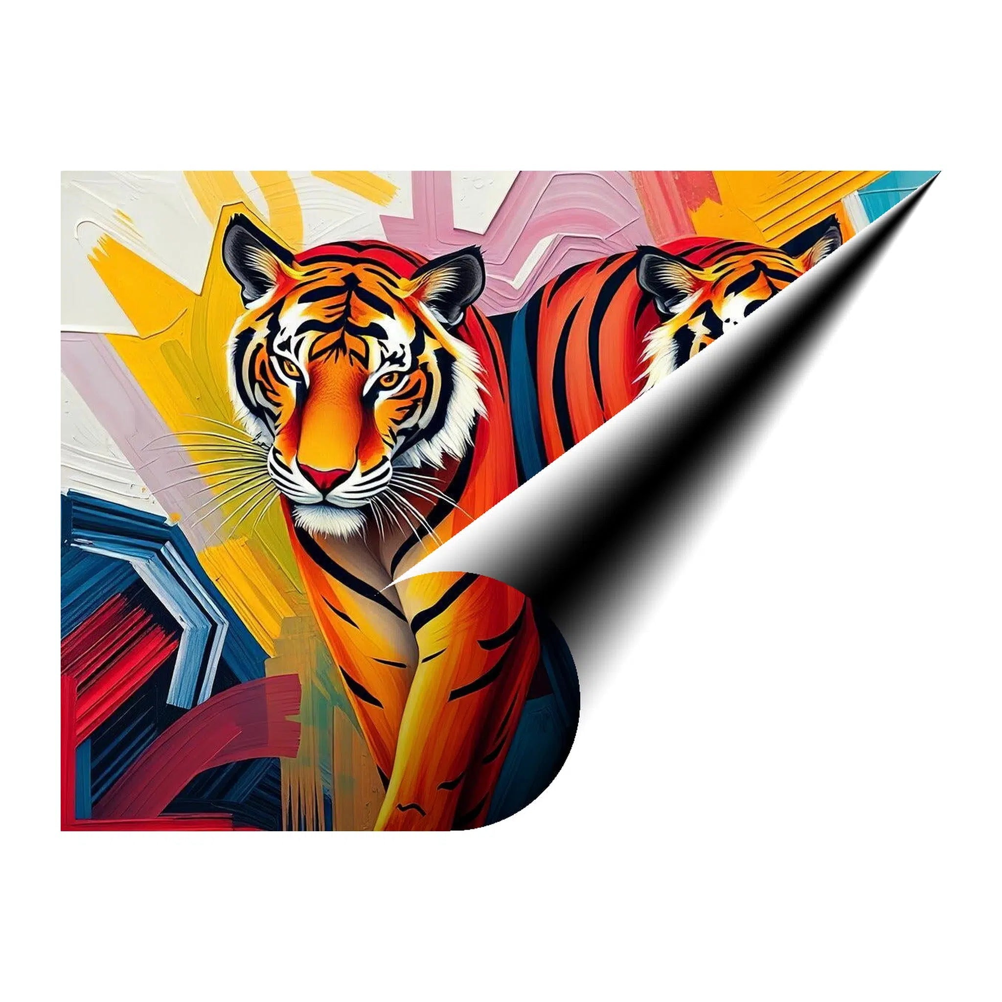 Walking Side By Side Tigers Giclée Print 43130 Giclée Fine Art Matte Paper Print Visual Wall Art