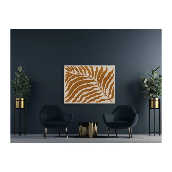 Warm Brown Leaf Bohemian Giclée Print 43297H Visual Wall Art